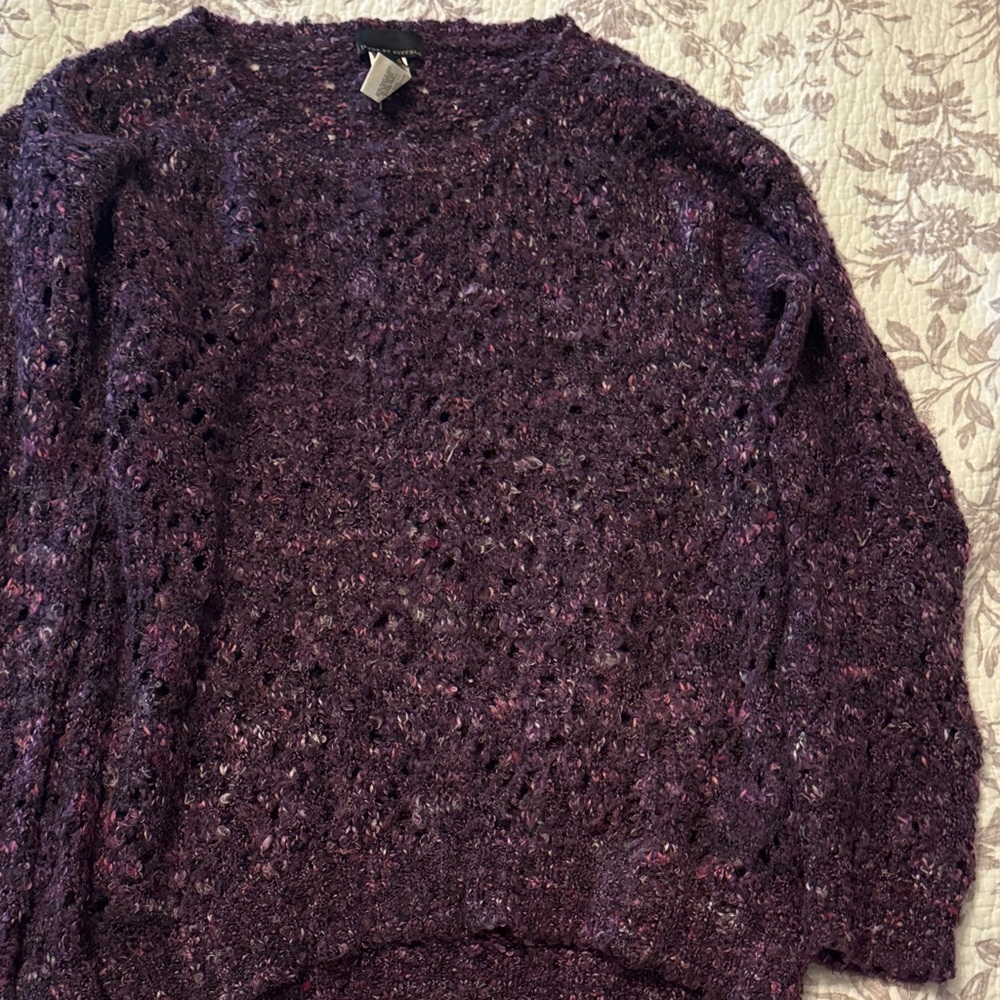 Buffalo David Bitton Textured Purple Sweater